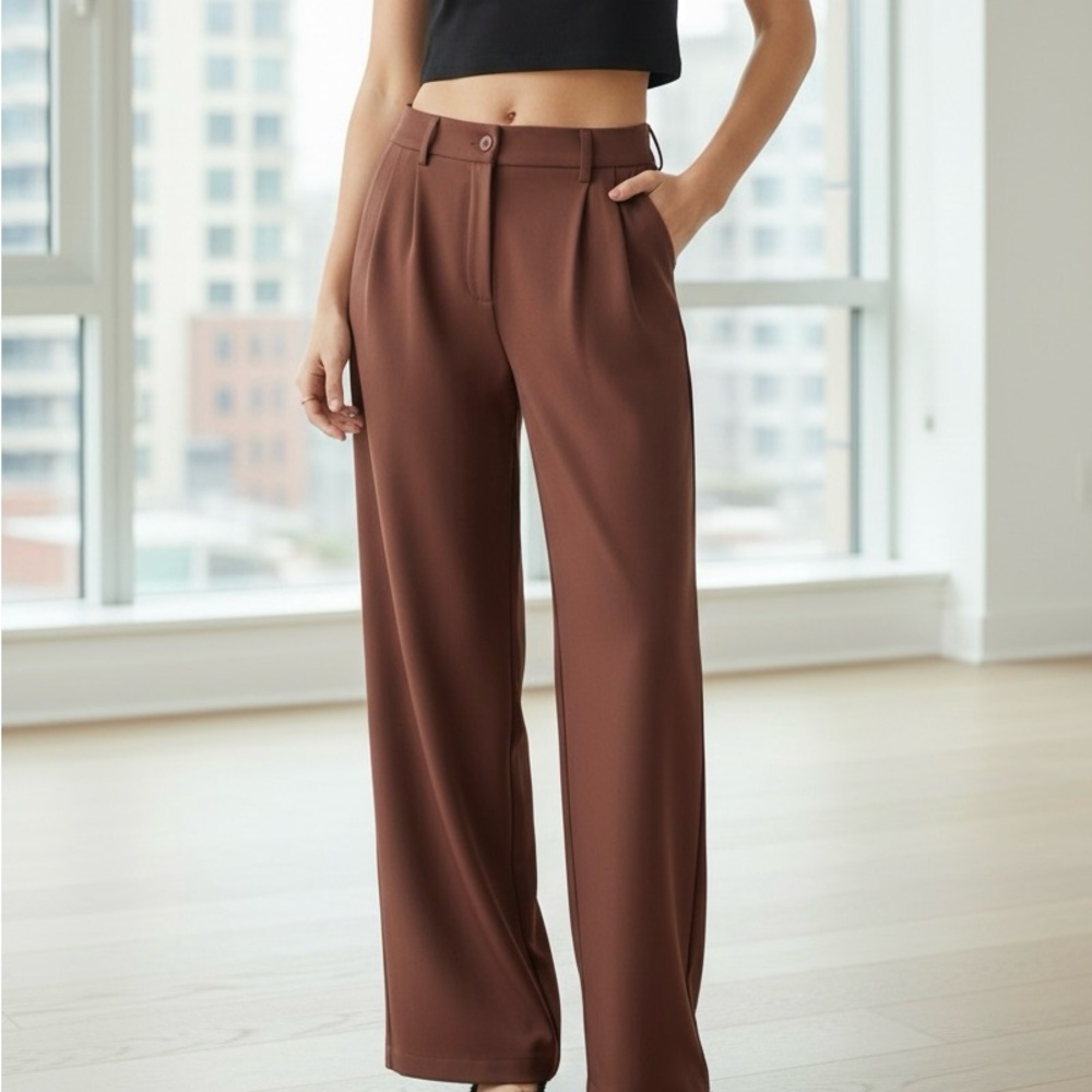 Chic Brown Women's Trousers